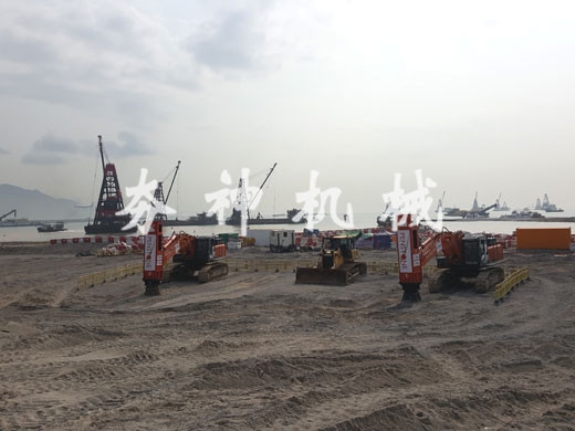 hc系列高速液壓夯實機案例